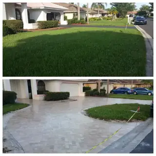 Before and after comparison of a Five Star Pavers & Pool Remodels project — project 35