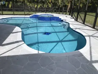 Concrete resurfacing project with a decorative outdoor finish — project 06