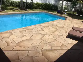 Concrete resurfacing project with a decorative outdoor finish — project 09