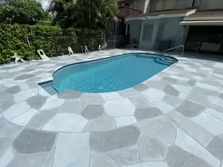 Concrete resurfacing project with a decorative outdoor finish — project 10
