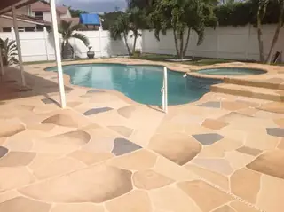 Concrete resurfacing project with a decorative outdoor finish — project 11