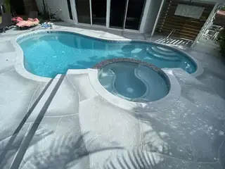 Concrete resurfacing project with a decorative outdoor finish — project 12