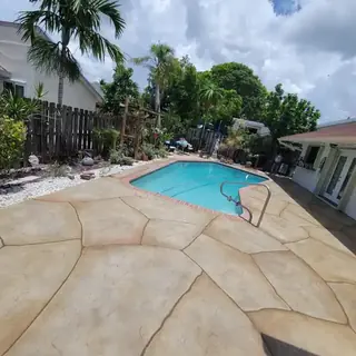 Concrete resurfacing project with a decorative outdoor finish — project 15