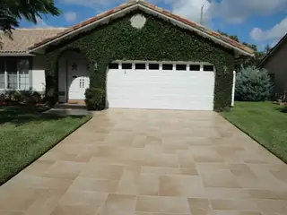 Concrete resurfacing project with a decorative outdoor finish — project 22