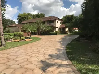 Concrete resurfacing project with a decorative outdoor finish — project 23