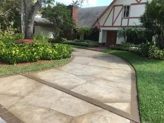 Concrete resurfacing project with a decorative outdoor finish — project 24