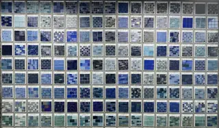 Glass pool tile selection or installation for a South Florida swimming pool — project 15