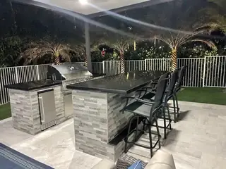Custom outdoor kitchen project by Five Star Pavers & Pool Remodels — project 02