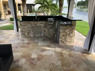 Custom outdoor kitchen project by Five Star Pavers & Pool Remodels — project 09