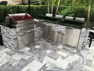 Custom outdoor kitchen project by Five Star Pavers & Pool Remodels — project 10