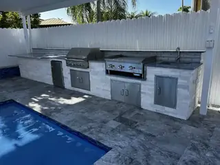 Custom outdoor kitchen project by Five Star Pavers & Pool Remodels — project 11