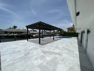 Pergola project creating a covered South Florida outdoor living space — project 03