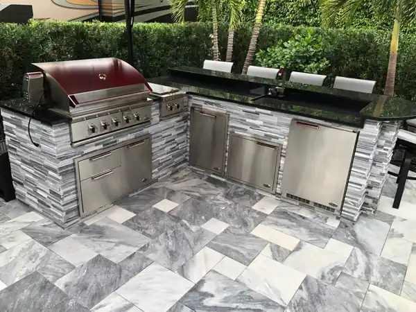 Custom outdoor kitchen, project 10