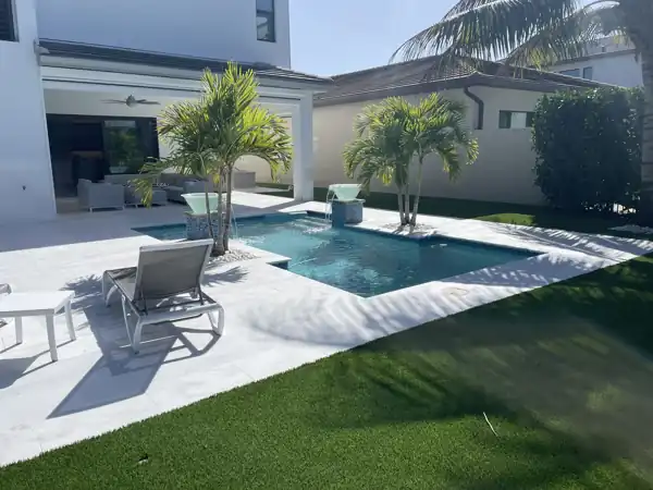 Artificial turf landscaping, project 32