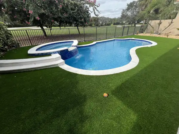 Artificial turf landscaping, project 35